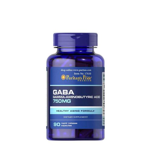 Puritan's Pride GABA (Gamma Aminobutyric Acid) 750 mg (90 Capsules)