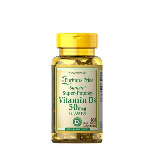 Puritan's Pride Vitamin D3 2000 IU (100 Softgels)