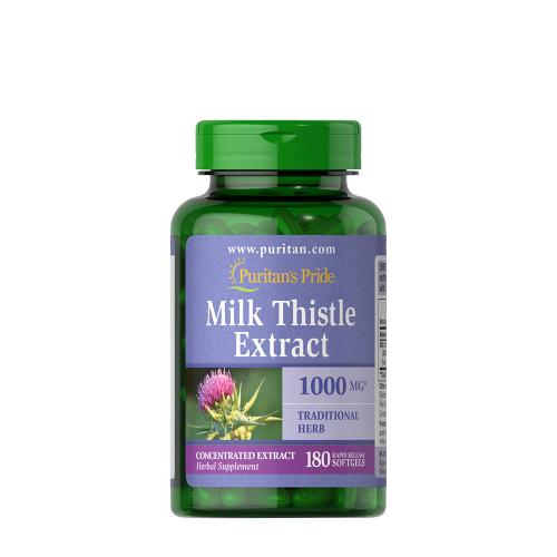 Puritan's Pride Milk Thistle 4:1 Extract 1000 mg (Silymarin) (180 Softgels)