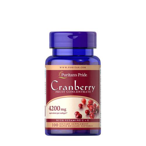 Puritan's Pride Cranberry Fruit Concentrate with C & E 4200 mg (100 Softgels)