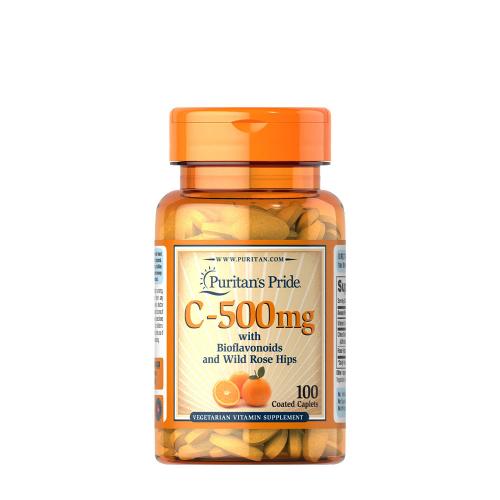 Puritan's Pride Vitamin C-500 mg with Bioflavonoids & Rose Hips (100 Caplets)
