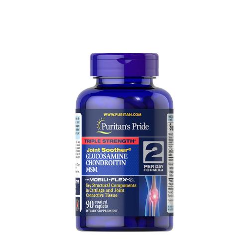 Puritan's Pride Triple Strength Glucosamine, Chondroitin & MSM Joint Soother® (90 Caplets)