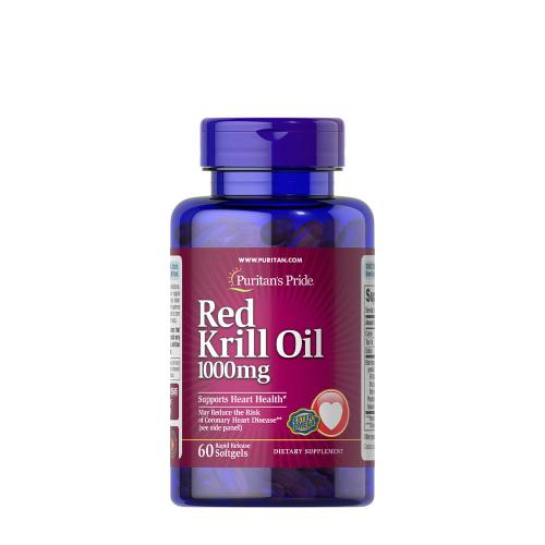 Puritan's Pride Red Krill Oil 1000 mg (170 mg Active Omega-3) (60 Softgels)