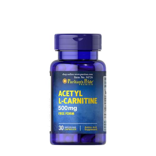 Puritan's Pride Acetyl L-Carnitine 500 mg (30 Capsules)