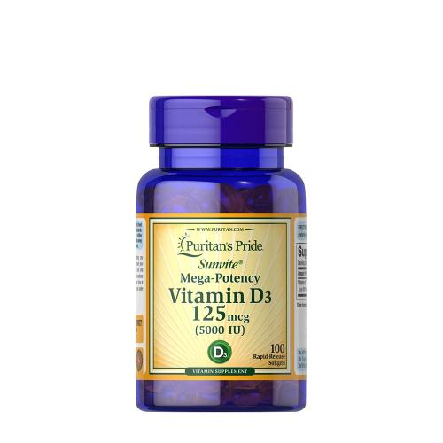 Puritan's Pride Vitamin D3 5000 IU (100 Softgels)