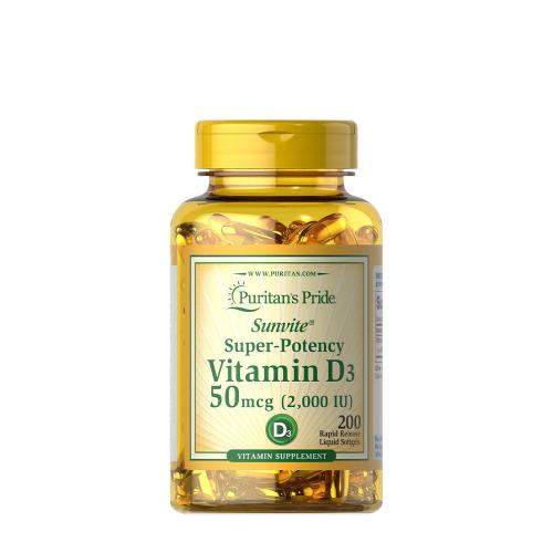 Puritan's Pride Vitamin D3 2000 IU (200 Softgels)