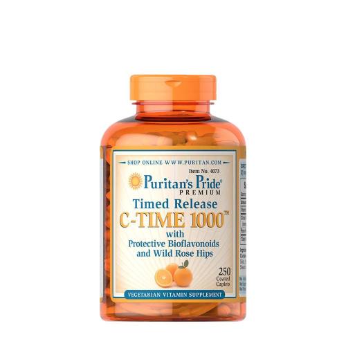 Puritan's Pride Vitamin C-1000 mg with Rose Hips Timed Release (250 Caplets)