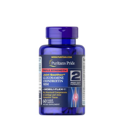 Puritan's Pride Triple Strength Glucosamine, Chondroitin & MSM Joint Soother® (60 Caplets)