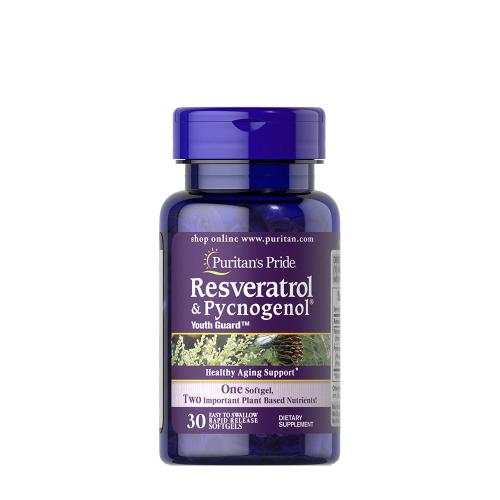 Puritan's Pride Resveratrol 100 mg & Pycnogenol® 30 mg (30 Softgels)