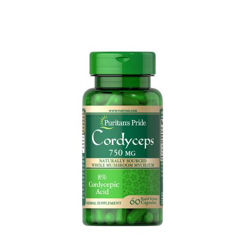 Puritan's Pride Cordyceps Mushroom 750 mg (60 Capsules)
