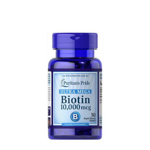 Puritan's Pride Biotin 10,000 mcg (50 Softgels)