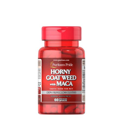 Puritan's Pride Horny Goat Weed with Maca 500 mg / 75 mg (60 Capsules)