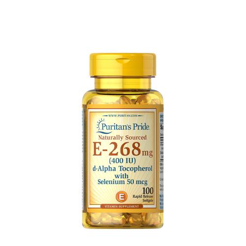 Puritan's Pride Vitamin E-with Selenium 400 IU Natural (100 Softgels)