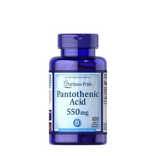 Puritan's Pride Pantothenic Acid 550 mg Rapid Release (100 Capsules)