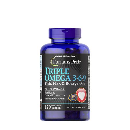 Puritan's Pride Triple Omega 3-6-9 Fish, Flax & Borage Oils (120 Softgels)