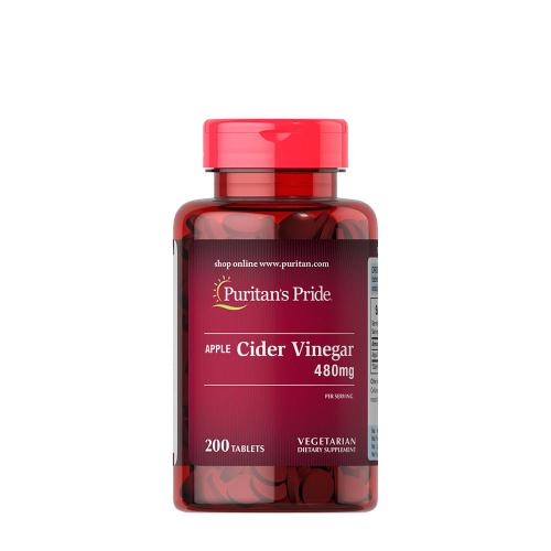 Puritan's Pride Apple Cider Vinegar 480 mg (200 Tablets)
