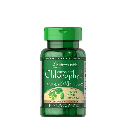 Puritan's Pride Chewable Chlorophyll with Natural Spearmint Flavor (100 Chewable Tablets)