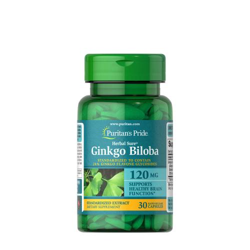 Puritan's Pride Ginkgo Biloba Standardized Extract 120 mg (30 Capsules)