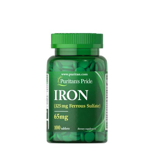 Puritan's Pride Iron 65 mg (Ferrous Sulfate 325 mg) (100 Tablets)