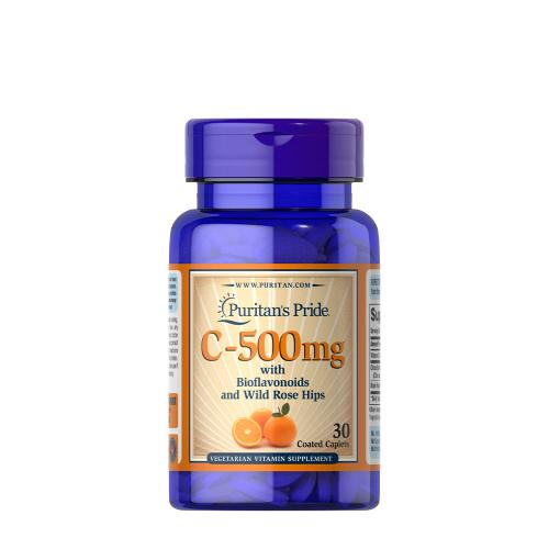 Puritan's Pride Vitamin C-500 mg with Bioflavonoids and Rose Hips Trial Size (30 Capsules)