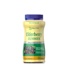   Puritan's Pride Elderberry Gummies with Vitamin C, D & Zinc (70 Gummies, Elderberry)