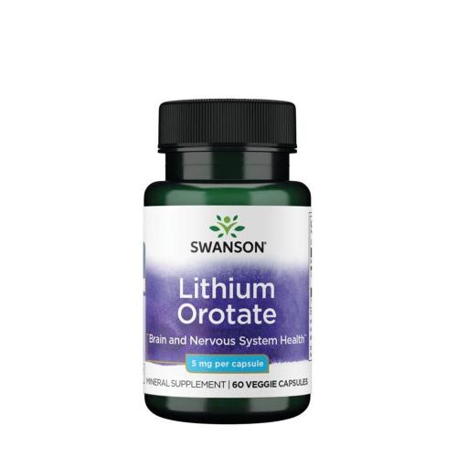 Swanson Lithium Orotate (60 Veg Capsules)