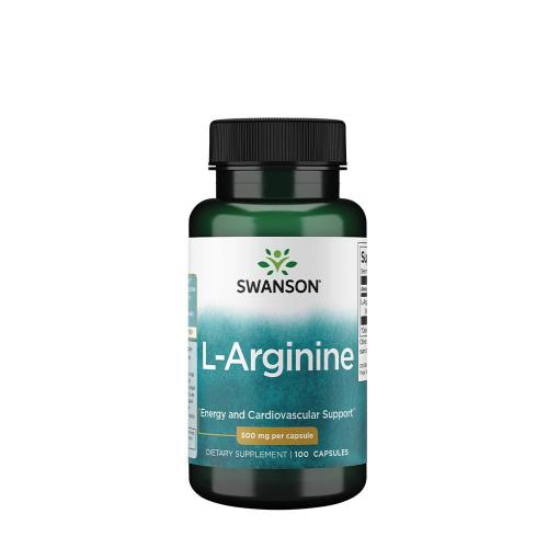 Swanson L-Arginine 500 mg (100 Capsules)