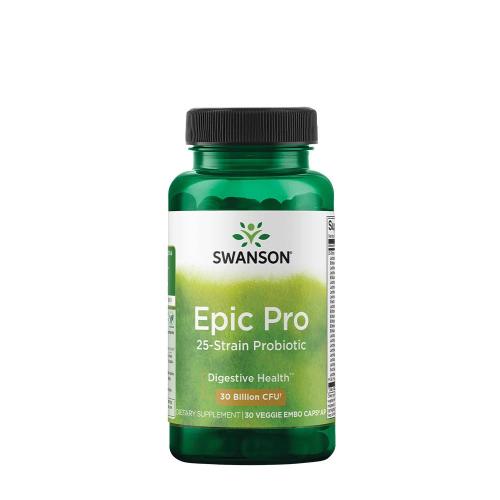 Swanson Epic Pro 25-Strain Probiotic 30 BILLION CFU (30 Veg Capsules)