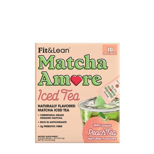 Fit & Lean Matcha Amore - Iced Tea (47 g, Peach Iced Tea)