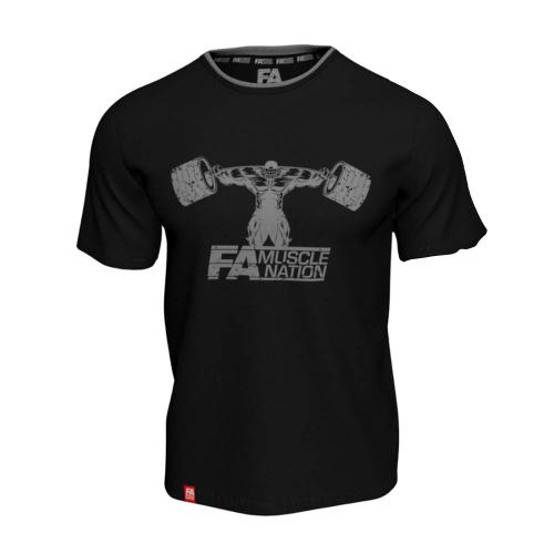 FA - Fitness Authority T-Shirt Double Neck (Size: S) (S, Black)