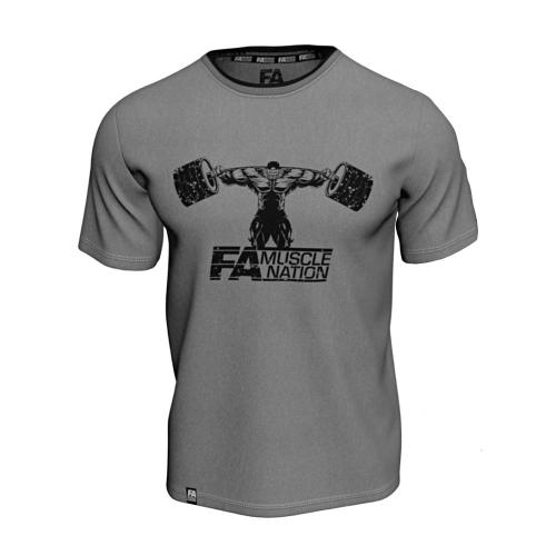 FA - Fitness Authority T-Shirt Double Neck (Size: S) (S, Grey)