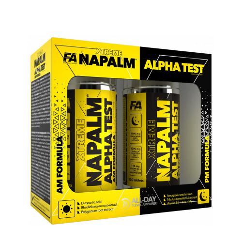 FA - Fitness Authority Xtreme Napalm Alpha Test (AM PM Formula) (240 Tablets)