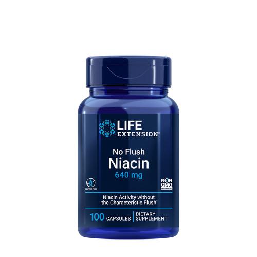 Life Extension No Flush Niacin 640 mg (100 Capsules)