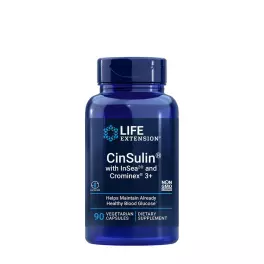   Life Extension CinSulin with InSea2 and Crominex 3+ (90 Veg Capsules)