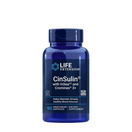Life Extension CinSulin with InSea2 and Crominex 3+ (90 Veg Capsules)