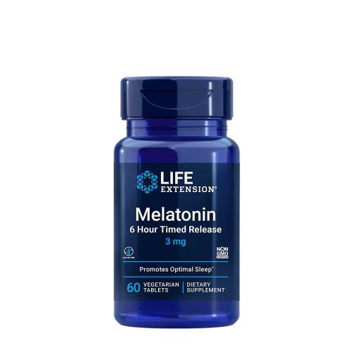 Life Extension Melatonin 6 Hour Timed Release (3 mg) (60 Veg Tablets)