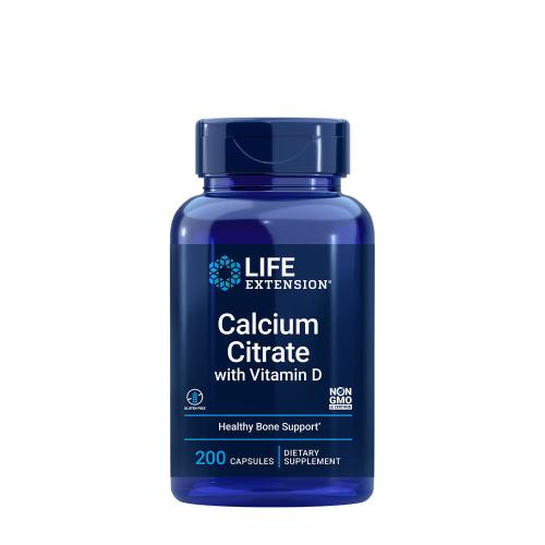 Life Extension Calcium Citrate with Vitamin D (200 Capsules)