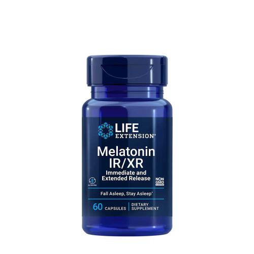 Life Extension Melatonin IR/XR (Immediate-release and Extended-release) (60 Capsules)