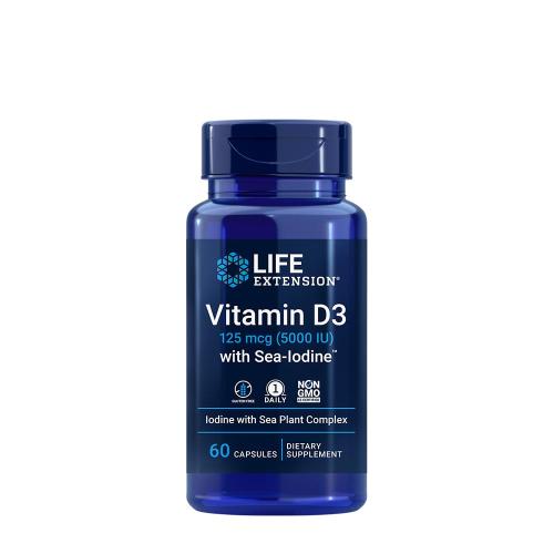 Life Extension Vitamin D3 with Sea-Iodine™ (60 Capsules)