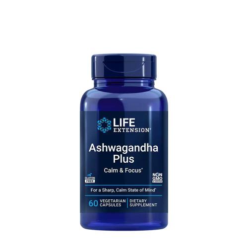 Life Extension Ashwagandha Plus Calm & Focus (60 Veg Capsules)