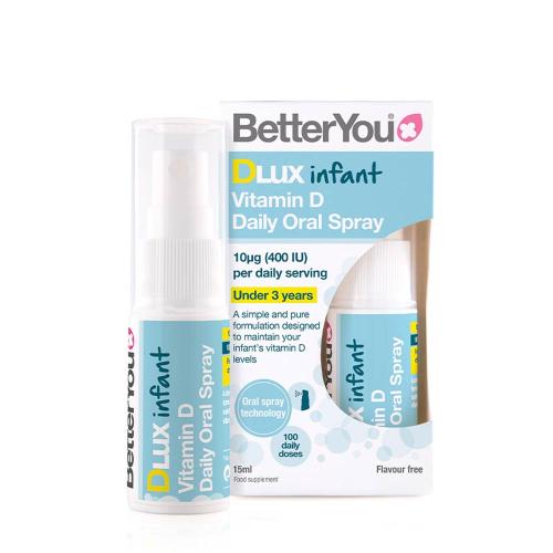 BetterYou Dlux Infant Daily Vitamin D Oral Spray  (15 ml, Unflavored)