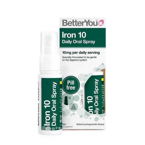 BetterYou Iron 10 Daily Oral Spray (25 ml, Pomegranate)