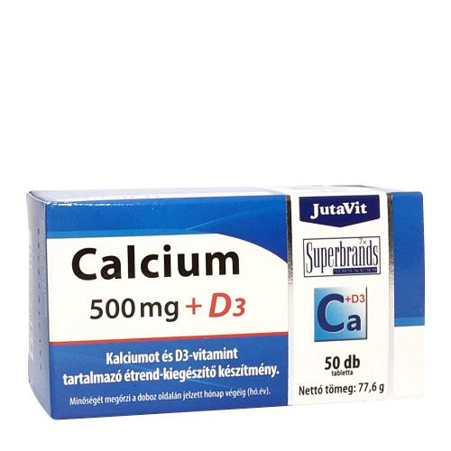 JutaVit Calcium 500 mg + D3 tablet (50 Tablets)