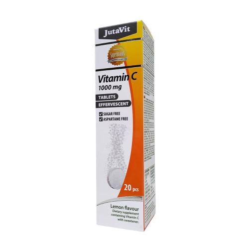 JutaVit Vitamin C 1000 mg effervescent tablet (20 Effervescent Tablets, Lemon)