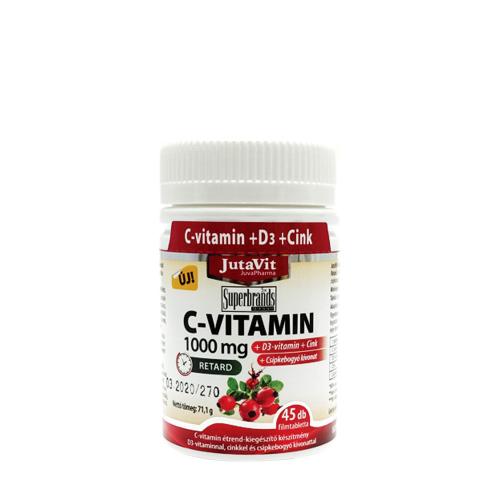 JutaVit Vitamin C 1000 mg + D3 + Zinc tablet (45 Tablets)