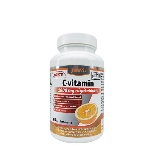 JutaVit Vitamin C 1000 mg Forte + D3 chewable tablet (60 Chewable Tablets, Orange)