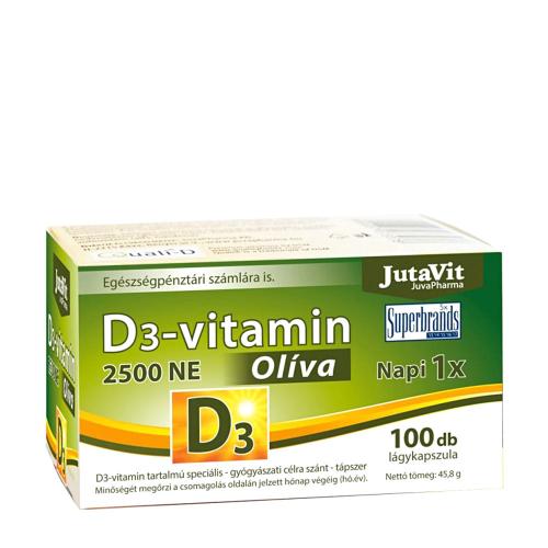 JutaVit Vitamin D3 2500 IU Oliva softgel (100 Softgels)