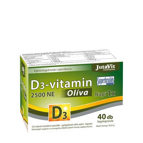 JutaVit Vitamin D3 2500 IU Oliva softgel (40 Softgels)