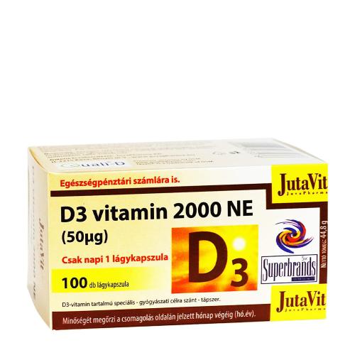 JutaVit Vitamin D 2000 IU (50 mcg) softgel (100 Softgels)