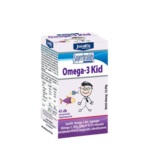 JutaVit Omega-3 Kid Orange Flavoured softgel (45 Softgels, Orange)